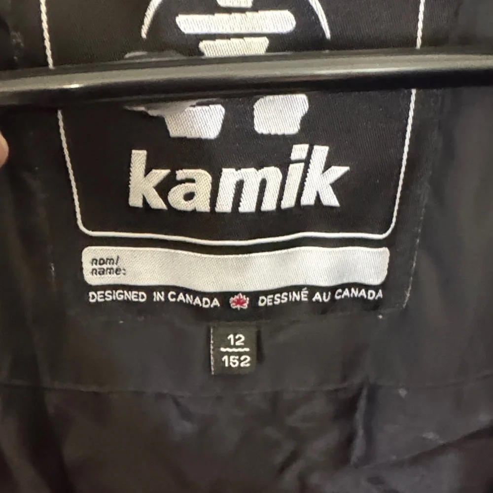 Kamik Kids Puffer Jacket in Red and Black